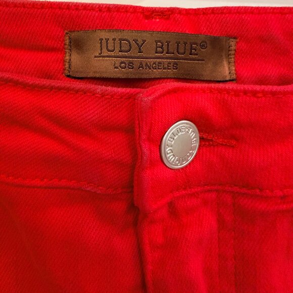 Judy Blue Red Skinny Jeans Size 13/31 - Picture 2 of 12